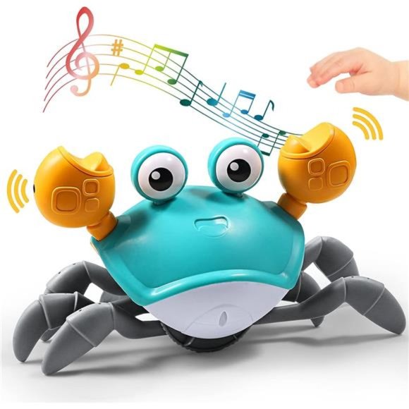 Escape Crawling Crab,Tummy Time Baby Toys,Sensing Interactive Walking DancingToy - Picture 6 of 6
